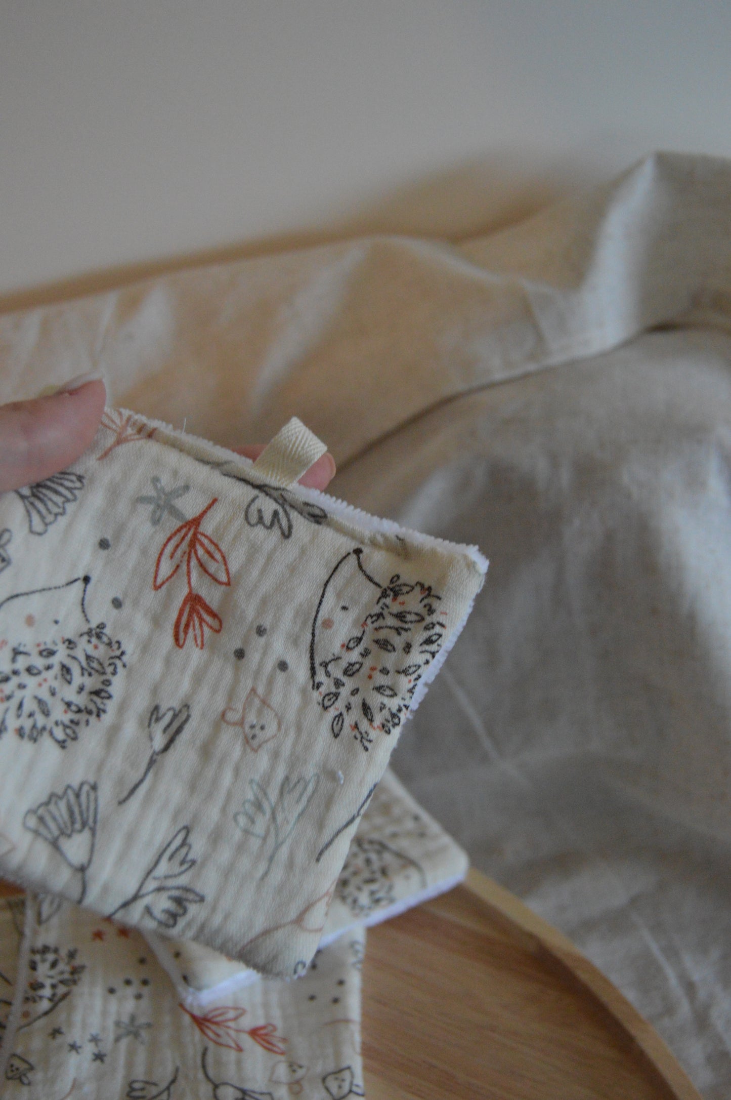 Cotons lavables SIMON LE HERISSON