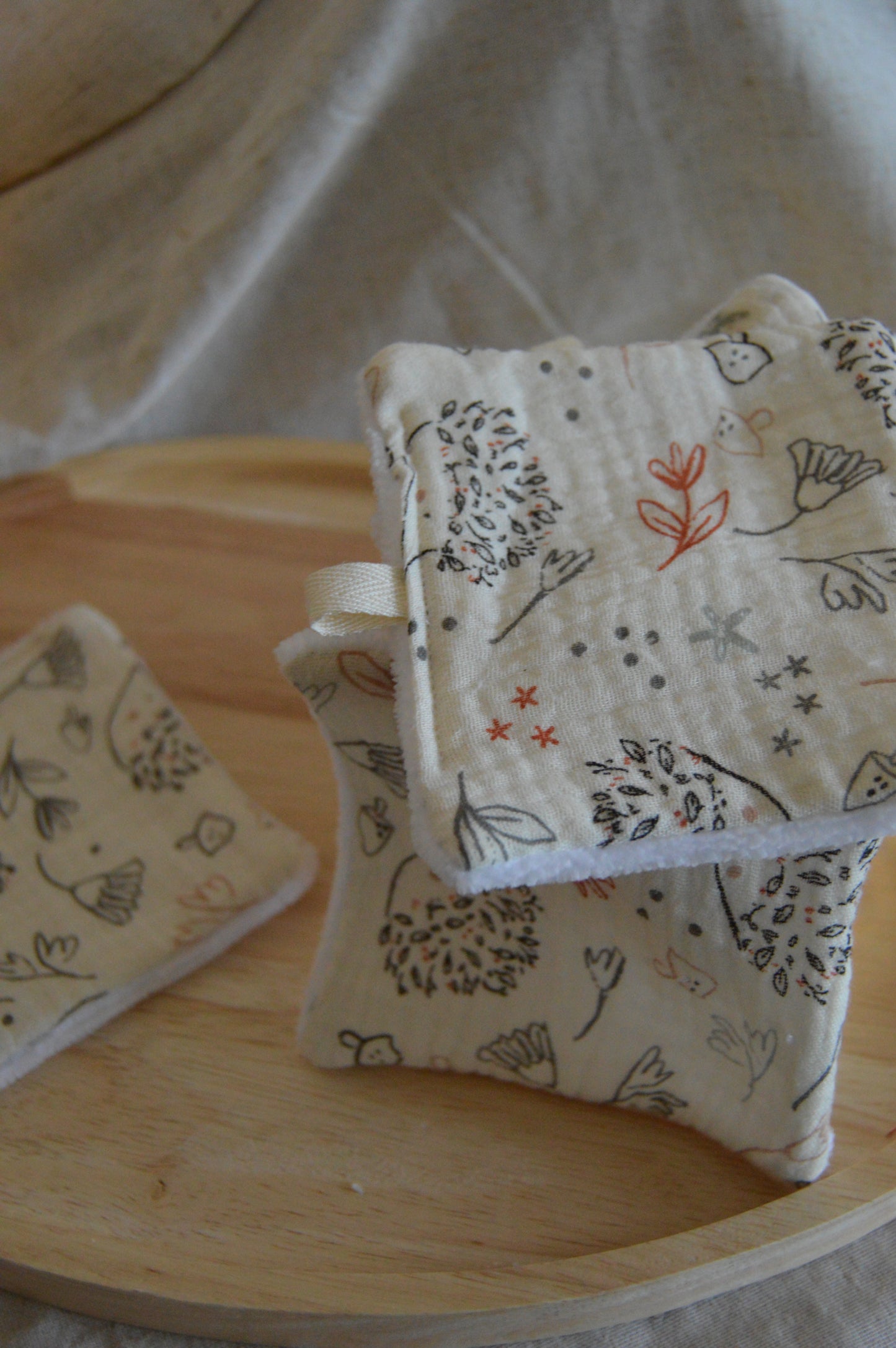 Cotons lavables SIMON LE HERISSON