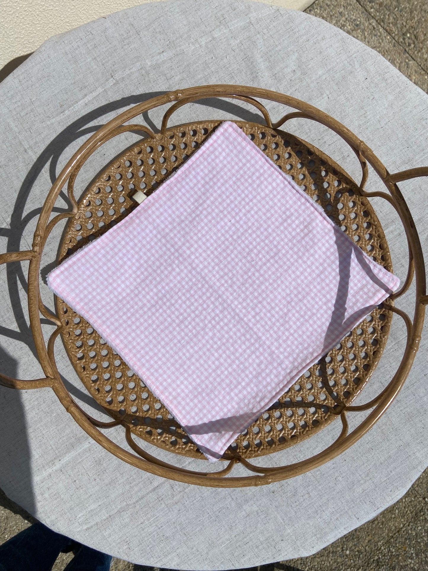 Serviette visage ROSE VICHY